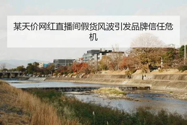 某天价网红直播间假货风波引发品牌信任危机